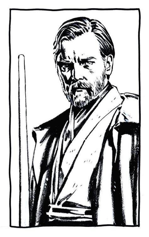 Obi Wan Kenobi Coloring Page Pinturas Africanas Pinturas Africanas