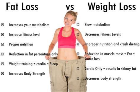 Weight Loss Vs Fat Loss All You Need Infos