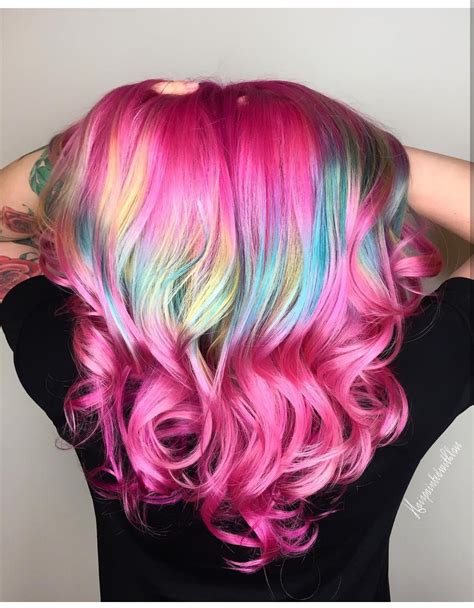 Pin By Christina Watt On Favorites In Hair Rainbow Hair Color Bright