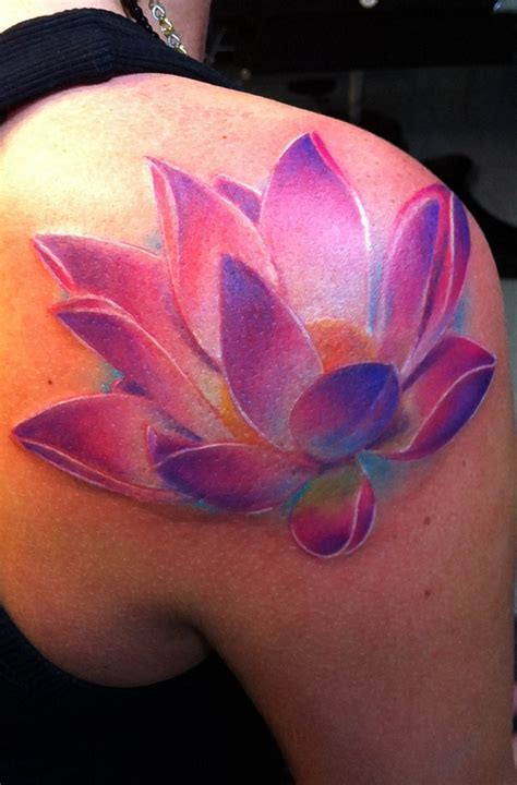 29 Nice Lotus Flower Tattoo