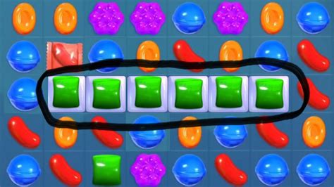 Candy Crush Crazy Six Green Candy Combo Candy Crush Green Candy
