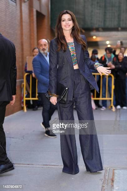 Denim Pantsuit Photos And Premium High Res Pictures Getty Images