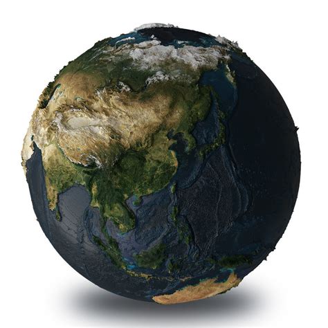 Planet Earth With Nasa Height Maps And Improved Textures 3d Model