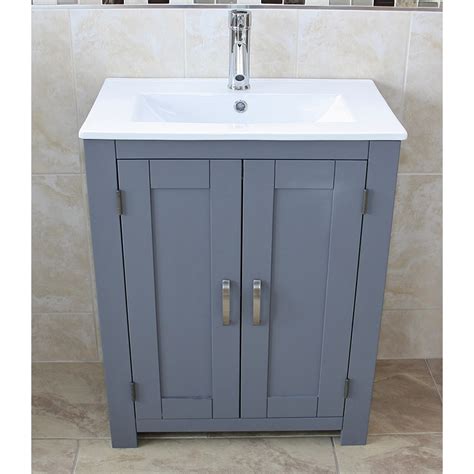 Check spelling or type a new query. Grey Painted | Vanity Unit with Ceramic Inset Basin ...