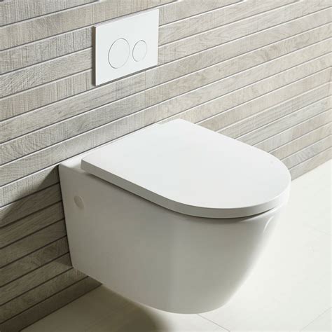 Tavistock Circle Flush Plate White Tr9013 Wall Hung Toilet Modern