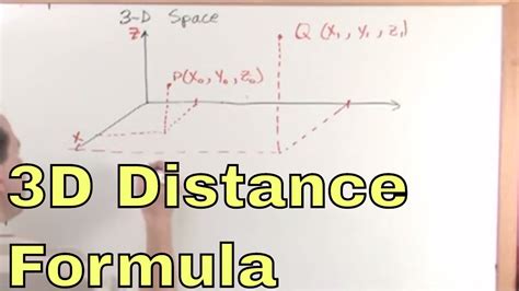 01 Learn The Distance Formula 3d Cartesian Coordinates Calculus 3