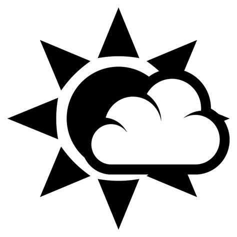 Sun Behind Small Cloud Emoji Clipart Free Download Transparent Png