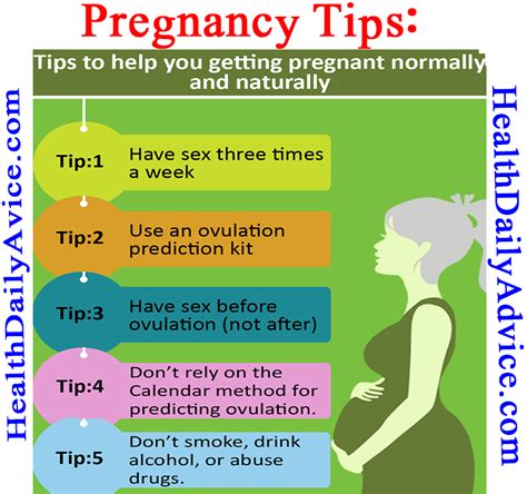 pregnancy tips how to get pregnant fast health daily advice