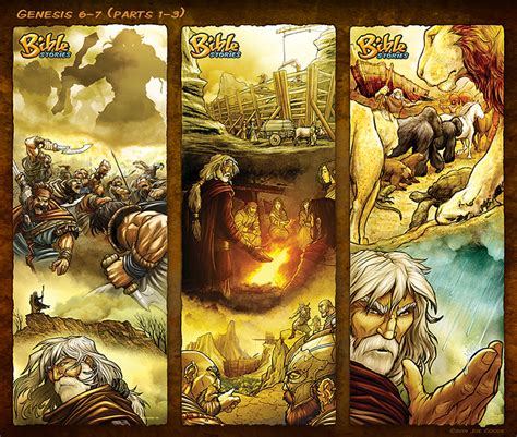 Bible Stories Comic Strips Genesis 6 7 Noah P1 3 By Eikonik On Deviantart