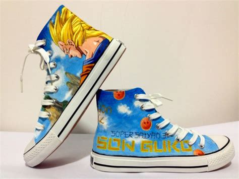 Goku begins to climb the korin tower, while tao waits for his outfit to be tailored to red's frustration. Son Goku Super Saiyan custom shoes - Dragon Ball Z Photo (33040217) - Fanpop