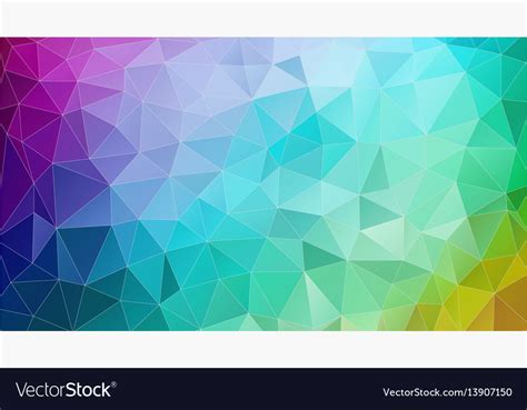 Abstract Triangle Geometric Colorful Background Vector Image