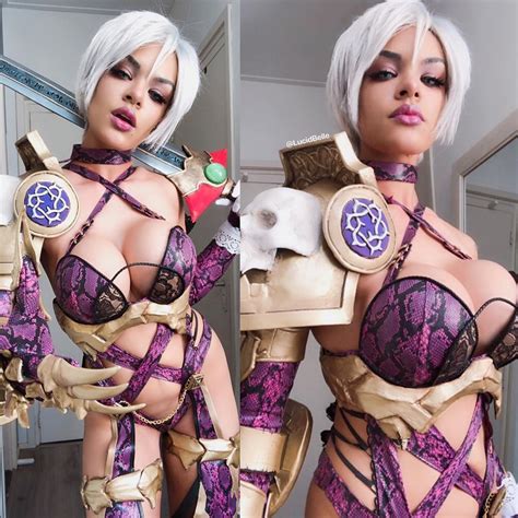 🔥 hot cosplay models 🔥 on twitter ivy valentine soul calibur cosplay by lucid belle 💙💜💙💜