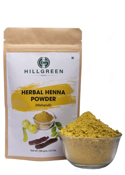Herbal Henna Powder Hillgreen Natural