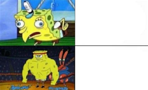 23 Blank Template Buff Spongebob Meme