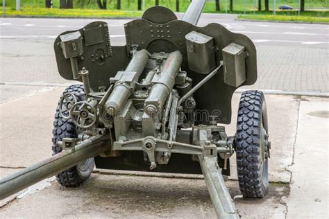 Old 85mm Russian Artillery Cannon From Ww2 Stock Photo Image Of