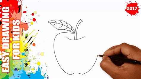 When it comes to easy watercolor painting ideas for beginners, the above options are the best. How to draw an apple EASY and SIMPLE for kids in 60s - YouTube