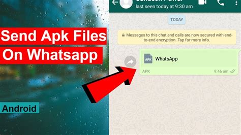 How To Send Apk Files On Whatsapp From Android Mobile Youtube