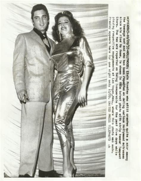 Strip Teaser Tempest Storm And Elvis Presley Photo By Up At Las Vegas