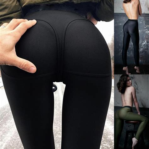 Buy Womens Clothing Fashion Sexy Tight Slim Bodycon Bandage Trousers Yoga Leggings At