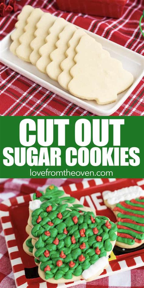 Easy Cut Out Sugar Cookies With Video • Love From The Oven