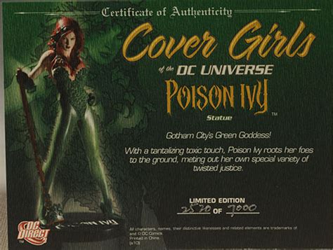 Review And Photos Of Dc Direct Poison Ivy Cover Girls Dcu Statue