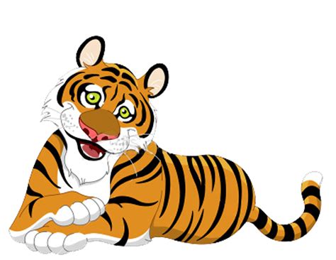 Tiger Clipart Tiger Illustration Cartoon Tiger Cool Drawings