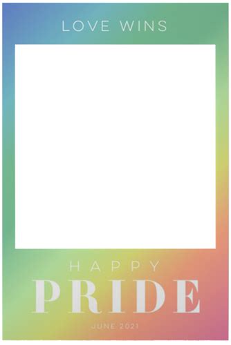 Rainbow Shimmer Pride Selfie Frame By Shutterfly Shutterfly