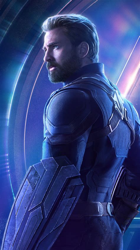 480x854 Captain America In Avengers Infinity War New Poster Android One Hd 4k Wallpapers Images