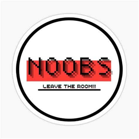 Noobs Sticker Sticker By Yusufemreyilmaz Redbubble