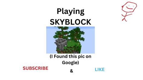Playing Minecraft Skyblock Youtube