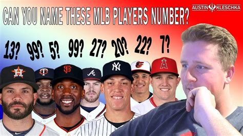 Do You Know These Mlb Players Numbers Kleschka Quiz Time Youtube