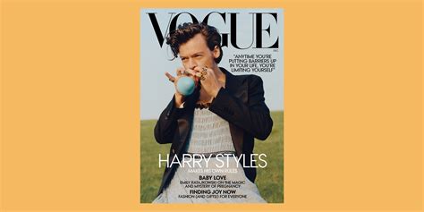Harry Styles Vogue Photoshoot Harry Styles Becomes First Solo Male