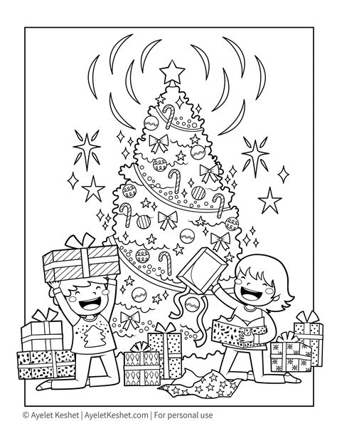 Free Printable Christmas Coloring Pages For Kids Ayelet Keshet