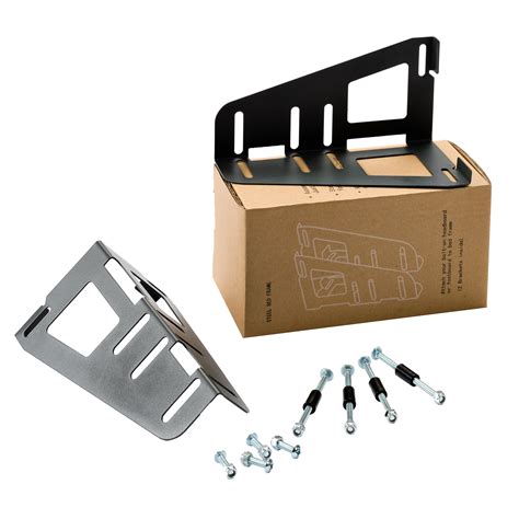 Place the assembled headboard so that its front side faces the bed frame and attach it to the frame with smaller bolts, washers, and nuts, using a 4mm allen key. Pragma Bed Headboard and Footboard Bracket (Set of 2 ...
