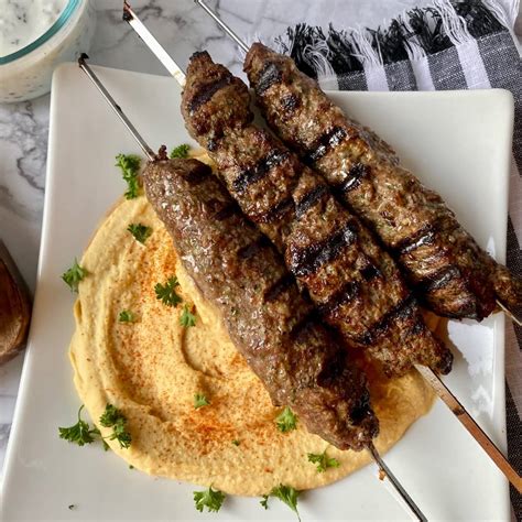 Kafta Lebanese Beef Kafta Kebabs A Pinch Of Adventure