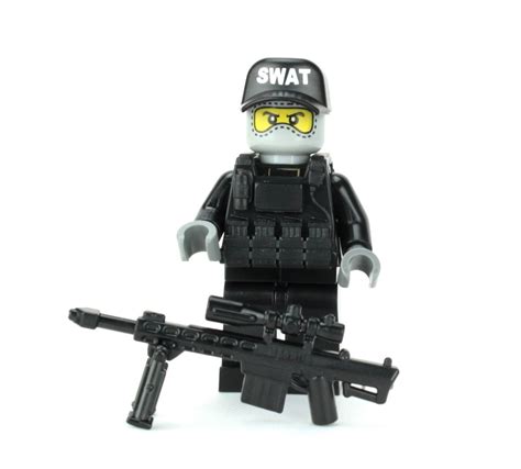 Custom Swat Team Police Officer Tactical Unit Made W Real Lego