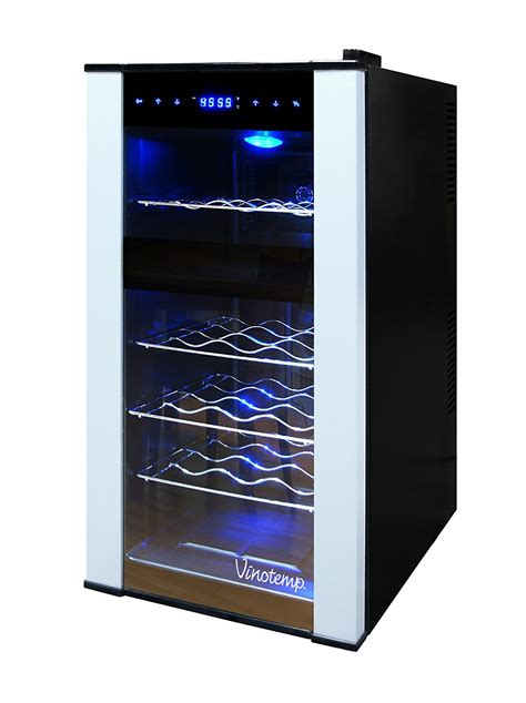 Vinotemp Vt 18pted 2z 18 Bottle Dual Zone Thermoelectric Wine Cooler