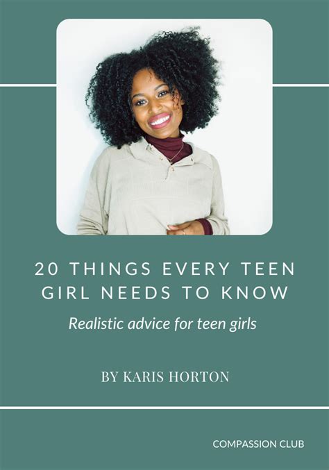 Things Every Teen Girl Needs To Know
