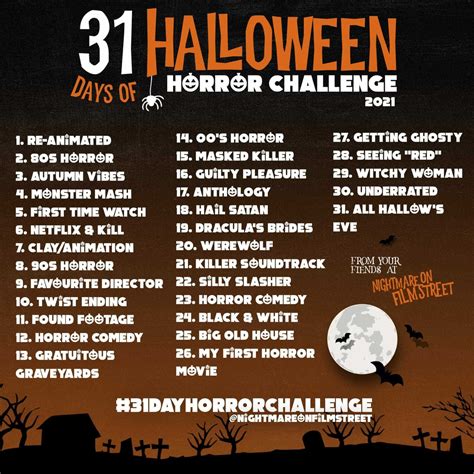 Are You Ready For The 31dayhorrorchallenge The Halloween Horror Movie Marathon And Giveaway