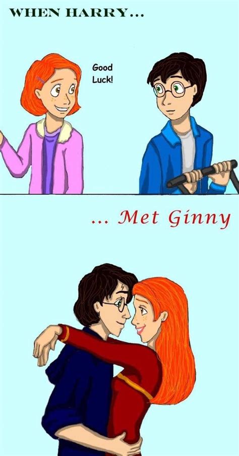 When Harry Met Ginny Magia Harry Potter Harry Potter Ginny Weasley Gina Weasley Harry And