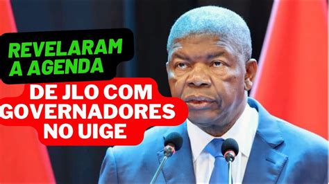 O Que O Presidente Angolano JoÃo LourenÇo Foi Fazer No Uige Com Os 18 Governadores Youtube