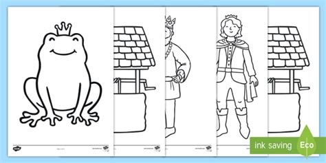 The Frog Prince Colouring Sheets