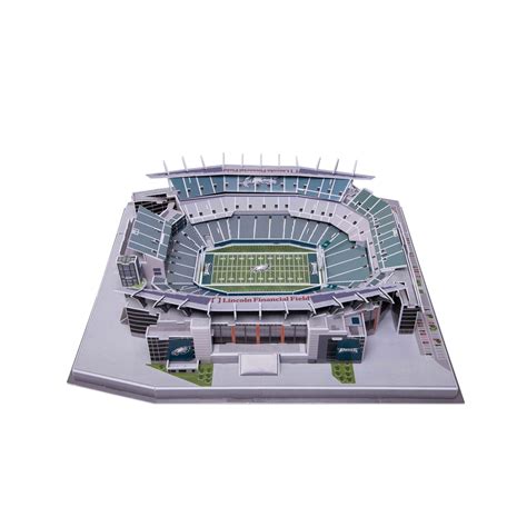 Buy Nfl Philadelphia Eagles Team Football Stadium Pzlz 3d Paper Model