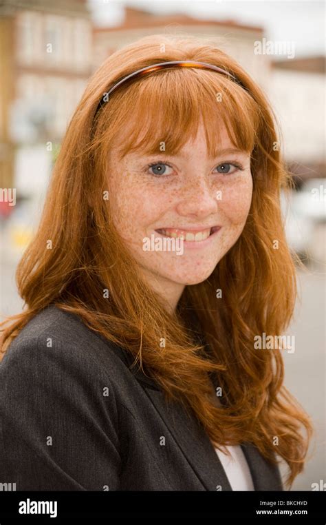 Irish Redhead With Freckles Hi Res Stock Photography And Images Alamy