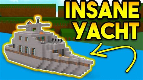 Insane Yacht Epic Boat Roblox Build A Boat For Treasure Youtube