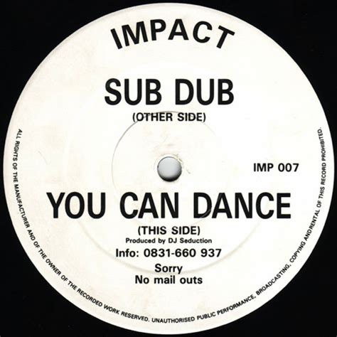 Sub Dub You Can Dance Single By Dj Seduction Spotify