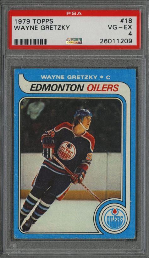 This card also happens to be one of the most famous in the world. Lot Detail - 1979 Topps #18 Wayne Gretzky Rookie Card - PSA VG-EX 4