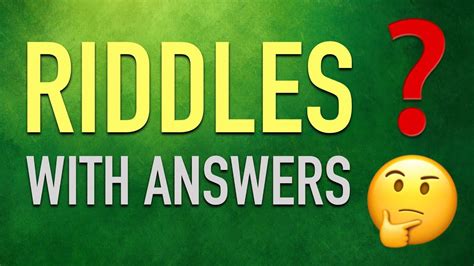 Riddles And Brain Teasers With Answers 1 In 2022 Brain Teasers With