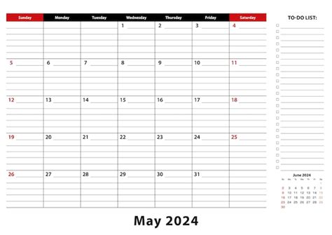 Maio de 2024 calendário mensal de mesa a semana começa no domingo