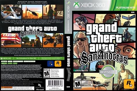 Grand Theft Auto San Andreas Platinum Hits Xbox 360 Ultra Capas